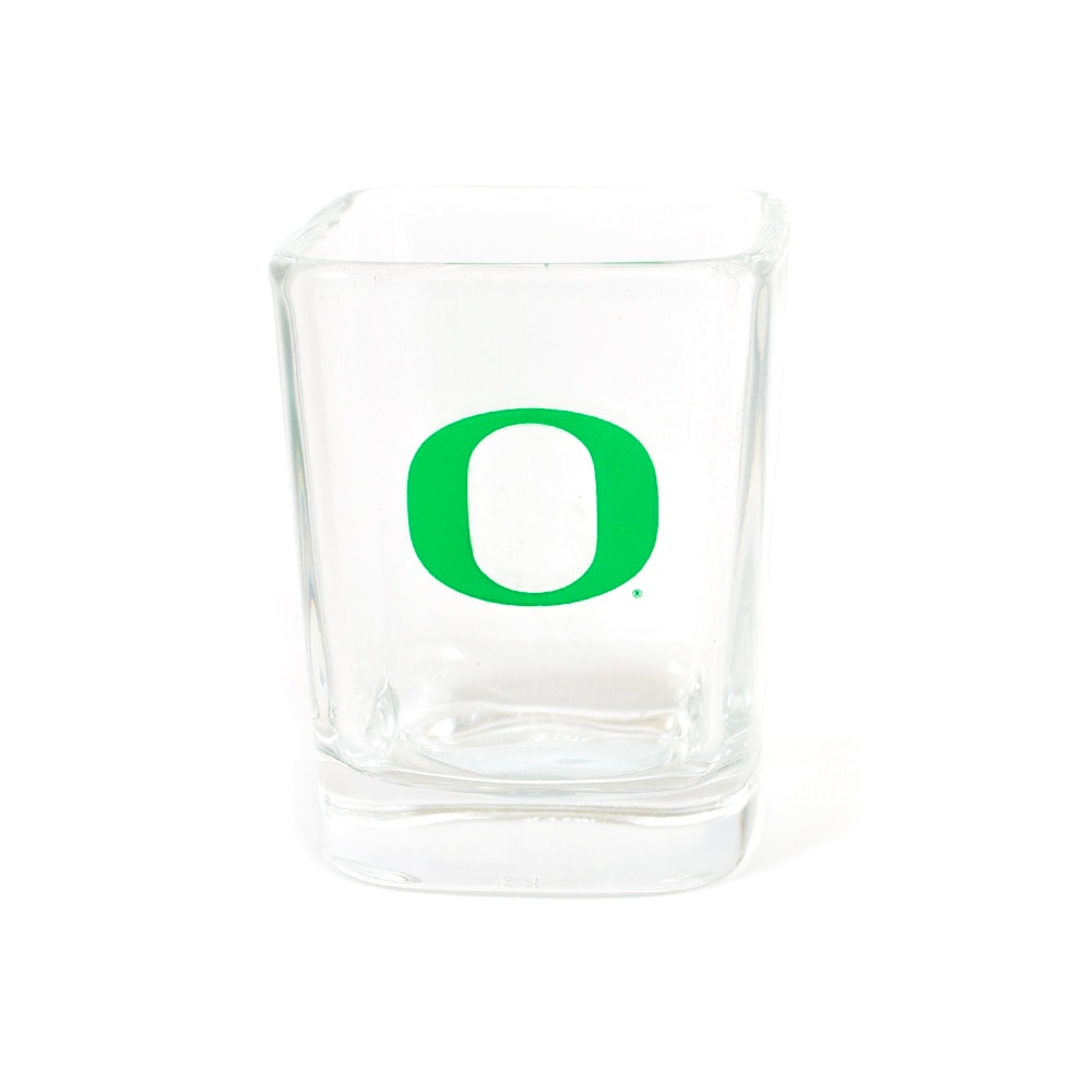 Classic Oregon O, RFSJ, Inc., Green, Shots & Pints, Glass, Home & Auto, 2 ounce, Square, 959094